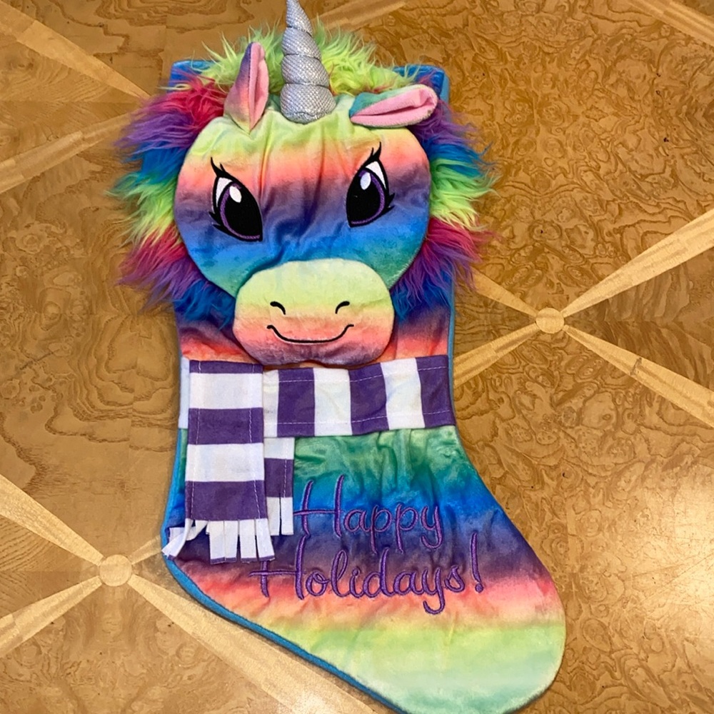 Holiday Time Unicorn Holiday/Christmas Stocking
